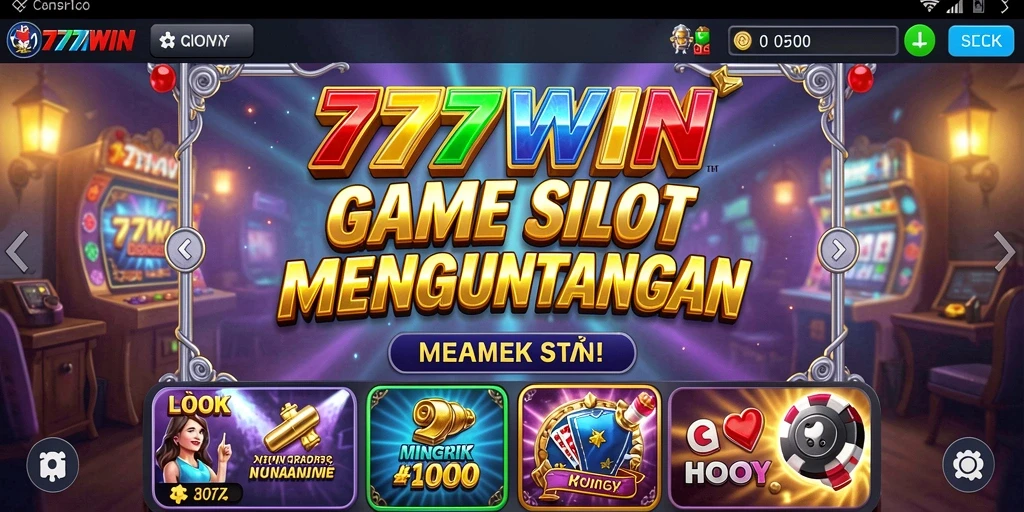 Tampilan gameplay Slot di 777WIN yang seru dan interaktif.