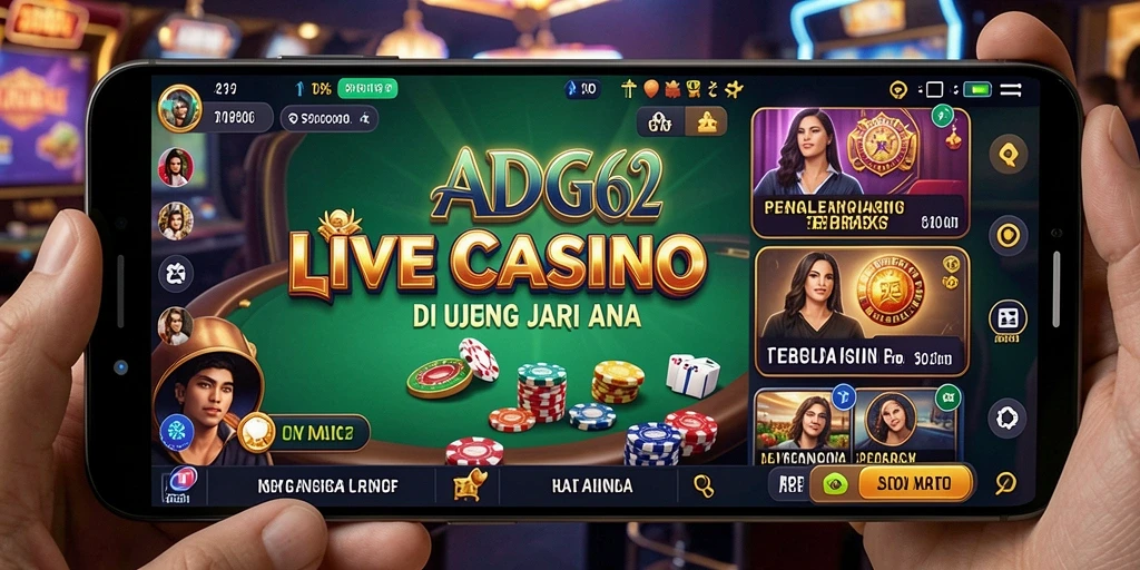 Gameplay Live Casino yang menegangkan dengan dealer langsung.