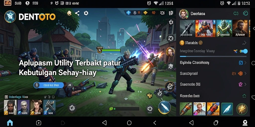 Tampilan antarmuka DENTOTO yang intuitif dan user-friendly.
