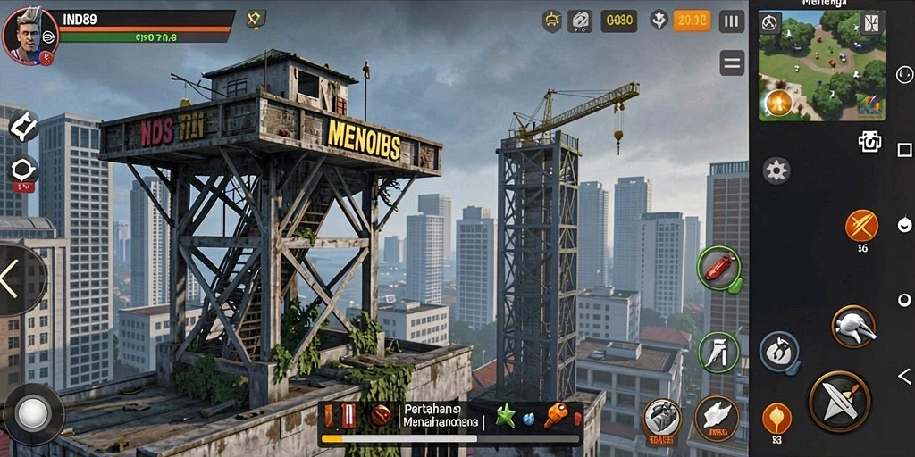 Gameplay menegangkan dan strategi dalam game Tower Defense.