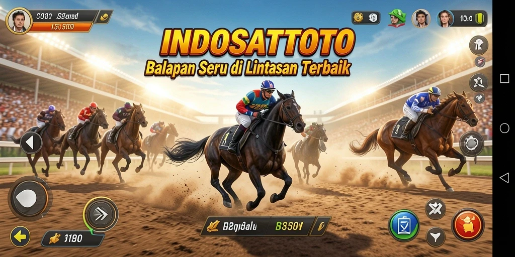 Tampilan gameplay balapan seru di INDOSATTOTO.