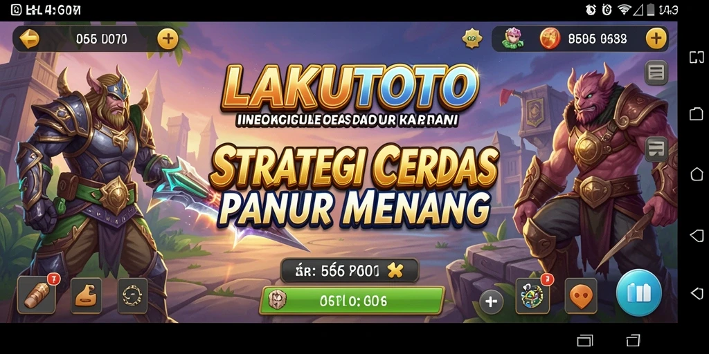 Tampilan gameplay LAKUTOTO dengan strategi yang mendebarkan.