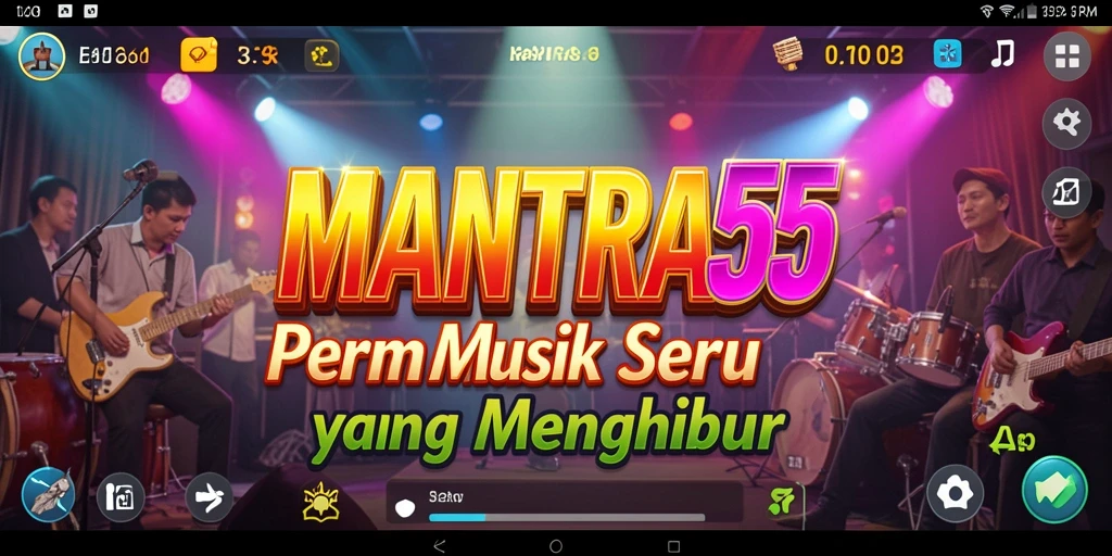 Tampilan gameplay yang seru dan interaktif dari MANTRA55.