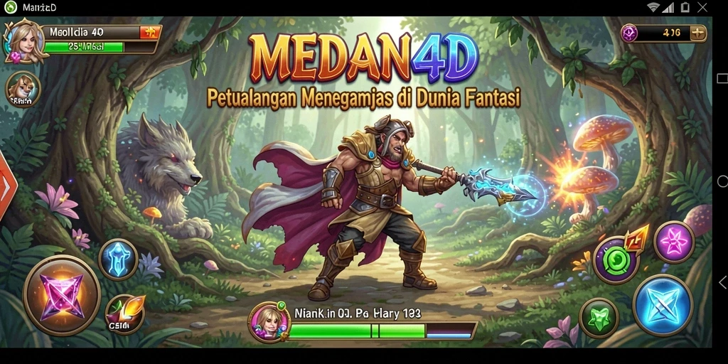 Tampilan gameplay MEDAN4D menyoroti aksi pertarungan yang mendebarkan.