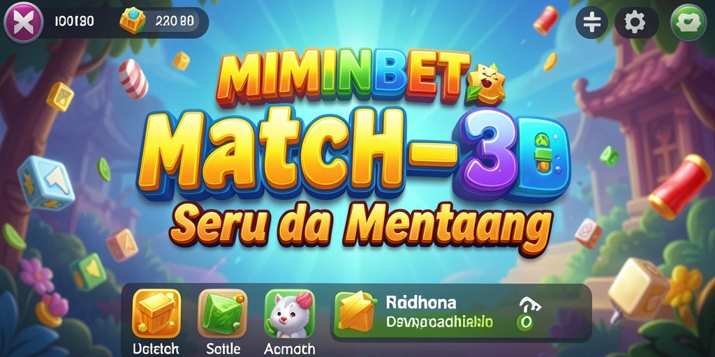 Tampilan gameplay MIMINBET yang penuh warna dan menantang.
