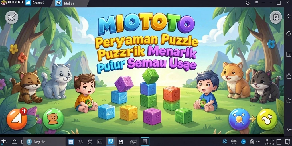 Tampilan gameplay Puzzle yang menarik dari MIOTOTO.
