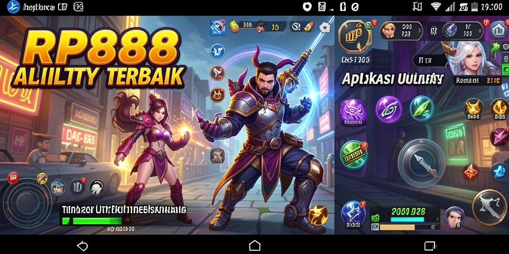 Tampilan aplikasi RP888 yang mudah digunakan dan fungsional.