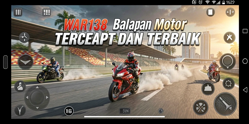 Gameplay seru balapan motor di WAR138.