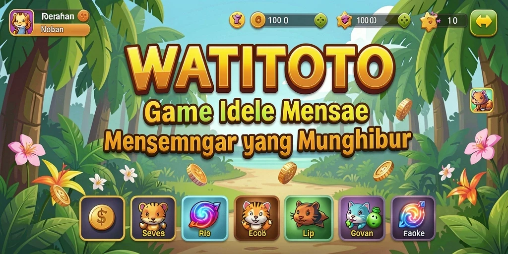 Screenshot gameplay WATITOTO yang menampilkan aksi Idle yang seru.