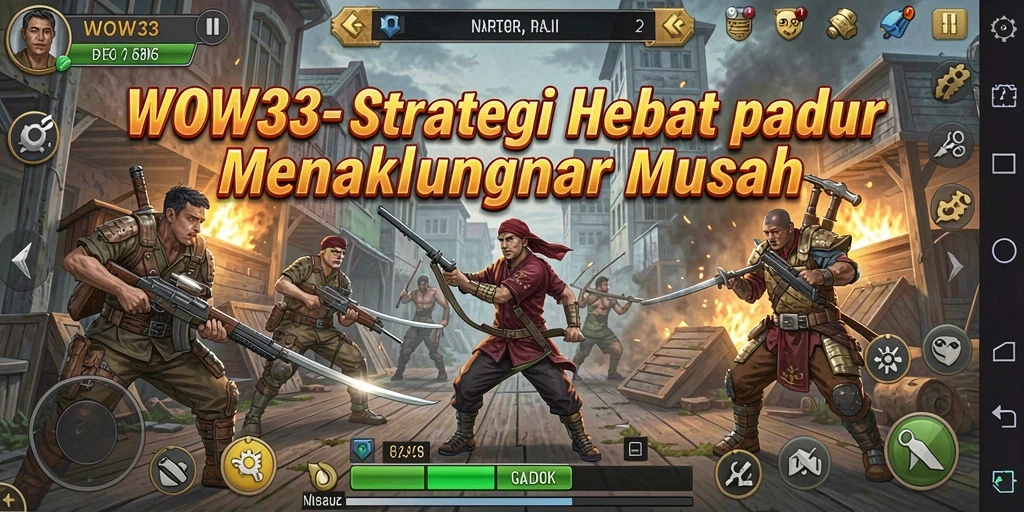 Menampilkan aksi seru dalam pertempuran strategi WOW33.