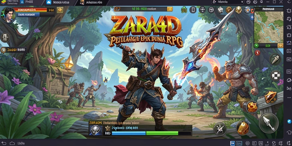 Tangkapan layar gameplay ZARA4D yang menunjukkan pertarungan mendebarkan.